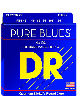 DR PB5-45 Pure Blues 5 String Medium 디알 퓨어 블루스 퀀텀 니켈 라운드 코어 5현 베이스 스트링 미디엄 (045-125 국내정식수입품)