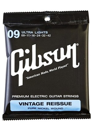 [일시품절] Gibson SEG-VR9 Vintage Reissue Pure Nickel Ultra Light 깁슨 빈티지 리이슈 퓨어 니켈 일렉기타줄 울트라 라이트 (009-042 국내정식수입품)
