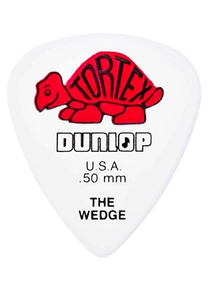 [일시품절] Dunlop 424R Tortex Wedge 0.50mm Red 던롭 톨텍스 웨지 기타피크 레드 (국내정식수입품)