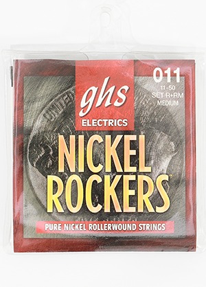 GHS R+RM Nickel Rockers Rollerwound Pure Nickel Medium 지에이치에스 니켈 락커스 롤러와운드 퓨어 니켈 일렉기타줄 미디엄 (011-050 국내정식수입품 당일발송)