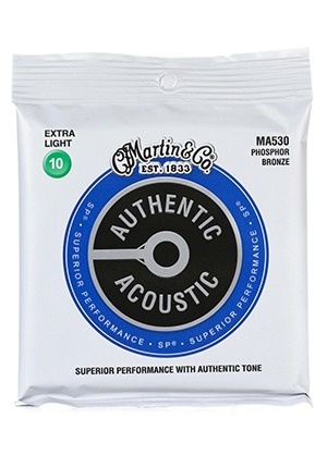Martin MA530 Authentic Phosphor Bronze Acoustic Guitar Strings Extra Light 마틴 어센틱 파스퍼 브론즈 어쿠스틱 기타줄 엑스트라 라이트 (010-047 국내정식수입품 당일발송)