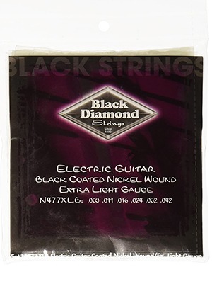 Black Diamond N477XLB Black Coated Nickel Wound Extra Light 블랙다이아몬드 블랙 코팅 니켈 일렉기타줄 엑스트라 라이트 (009-042 국내정식수입품)
