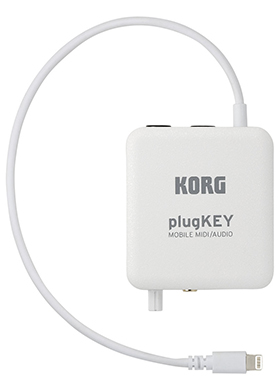 Korg plugKEY White 코르그 플러그키 모바일 미디 오디오 인터페이스 화이트 (국내정식수입품)