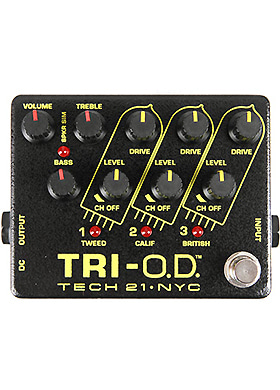 Tech 21 TRI-O.D. 테크투엔티원 트라이오디 3채널 앰프 시뮬레이션 드라이브 (국내정식수입품)