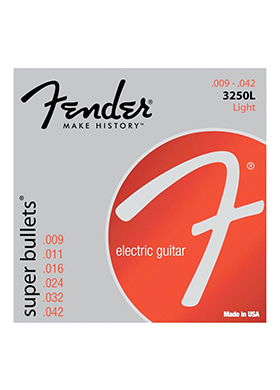 [일시품절] Fender 3250L Super Bullet Nickel Plated Steel Strings Light 펜더 슈퍼 블렛 니켈 일렉기타줄 (009-042 국내정식수입품)