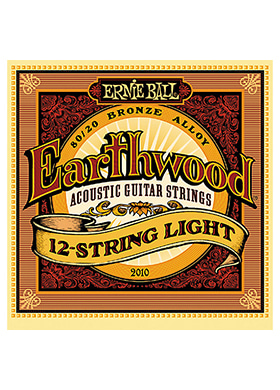 Ernie Ball 2010 Earthwood 80/20 Bronze Alloy 12-String Light 어니볼 어스우드 브론즈 알로이 12현 어쿠스틱 기타줄 라이트 (009-026-046 국내정식수입품)