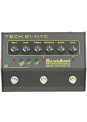 Tech 21 SansAmp Bass Driver DI Programmable 테크투엔티원 산스앰프 베이스 드라이버 디아이 프로그래머블 3채널 프리앰프 (국내정식수입품)