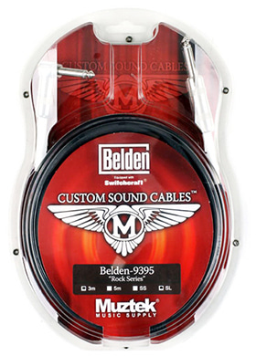 Muztek CSR-300 SL Belden 9395 Rock Series Guitar/Bass Cable 뮤즈텍 벨덴 락시리즈 기타/베이스 케이블 (일자,ㄱ자,3m 국내정품)