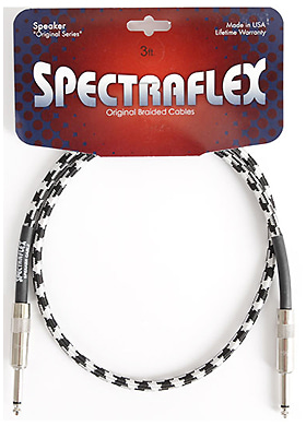 Spectraflex SC3-BW Speaker Cable Black 스펙트라플렉스 스피커 케이블 블랙 (일자1→일자,1m 국내정식수입품)