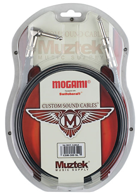 Muztek CSM-300 SL Mogami Instrument Cable 뮤즈텍 모가미 악기 케이블 (일자,ㄱ자,3m 국내정품)