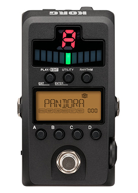 Korg Pandora Stomp 코르그 판도라 스톰프 멀티 이펙터 &amp; 페달튜너 블랙 (국내정식수입품)