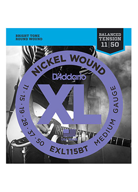[일시품절] D&#039;Addario EXL115BT XL Nickel Wound Balanced Tension Medium 다다리오 니켈 밸런스드 텐션 일렉기타줄 미디엄 (011-050 국내정식수입품)