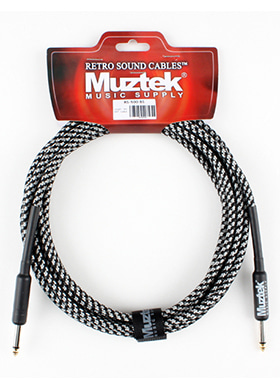 Muztek RS-500 BS Retro Sound Cable Black/Silver 뮤즈텍 레트로 사운드 기타/베이스 케이블 블랙/실버 (일자,일자,5m 국내정품)