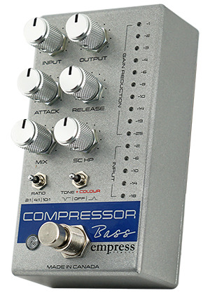 Empress Effects Compressor MKII Bass Silver Sparkle 엠프레스이펙츠 컴프레서 마크투 베이스 실버 스파클 (국내정식수입품)