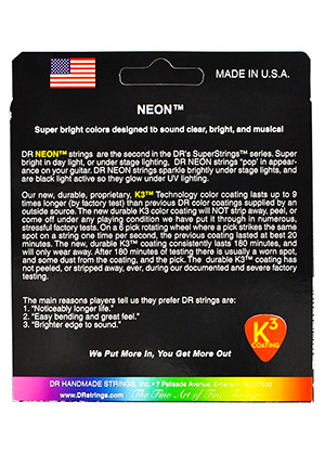 [2세트] DR NMCE2-10 Neon Multi-Color 디알 네온 멀티 컬러 루미네센트 일렉기타줄 미디엄 (010-046 국내정식수입품 당일발송)