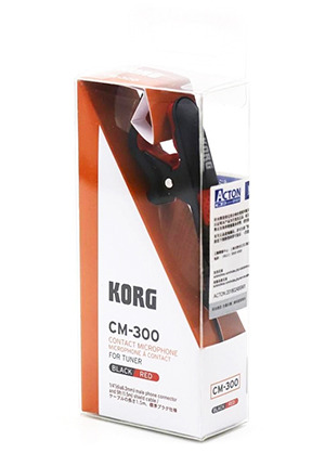 Korg CM-300 Contact Microphone Red 코르그 튜너용 컨택트 피에조 마이크 레드 (국내정식수입품)