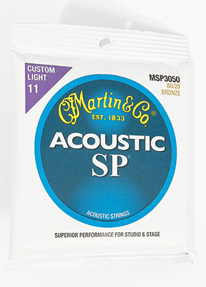 Martin MSP3050 80/20 Bronze SP Acoustic Guitar Strings Custom Light 마틴 브론즈 어쿠스틱 기타줄 (011-052 국내정식수입품)