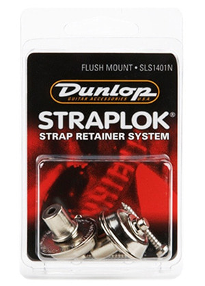 [일시품절] Dunlop SLS1401 Straplok Flush Mount Nickel 던롭 스트랩락 플러쉬 마운트 니켈 (국내정식수입품)