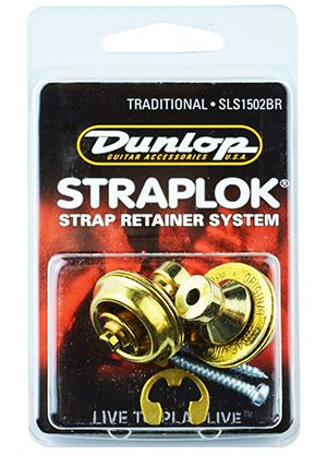 Dunlop SLS1502BR Straplok Traditional Brass 던롭 스트랩락 트래디셔널 브라스 (국내정식수입품)