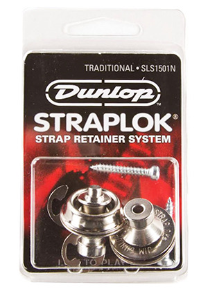 [일시품절] Dunlop SLS1501N Straplok Traditional Nickel 던롭 스트랩락 트래디셔널 니켈 (국내정식수입품)