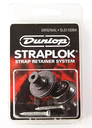 Dunlop SLS1103BK Straplok Original Black 던롭 스트랩락 오리지널 블랙 (국내정식수입품)