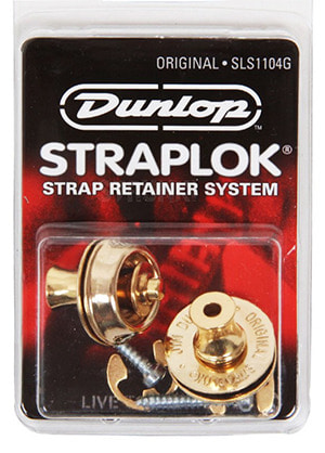 Dunlop SLS1104G Straplok Original Gold 던롭 스트랩락 오리지널 골드 (국내정식수입품)