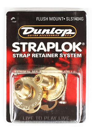 Dunlop SLS1404G Straplok Flush Mount Gold 던롭 스트랩락 플러쉬 마운트 골드 (국내정식수입품)