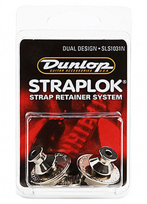 [일시품절] Dunlop SLS1031N Straplok Dual Design Nickel 던롭 스트랩락 듀얼디자인 니켈 (국내정식수입품)