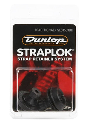 Dunlop SLS1503BK Straplok Traditional Black 던롭 스트랩락 트래디셔널 블랙 (국내정식수입품)