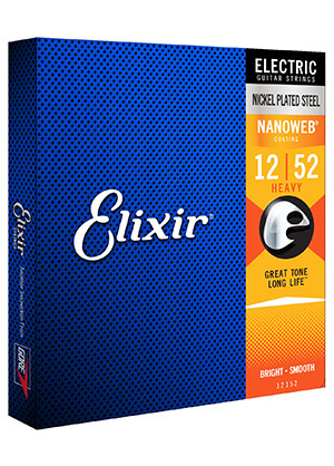Elixir 12152 Nanoweb Electric Guitar Strings Heavy 엘릭서 나노웹 일렉기타줄 헤비 (012-052 국내정식수입품)