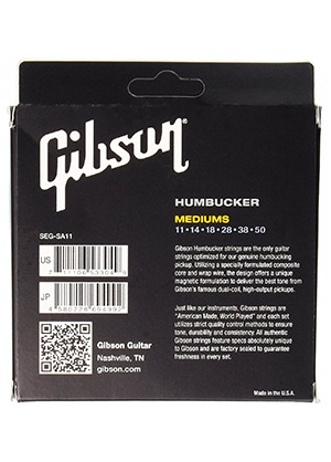 [일시품절] Gibson SEG-SA11 Humbucker Special Alloy Wound Medium Light 깁슨 험버커 스페셜 알로이 일렉기타줄 미디엄 라이트 (011-050 국내정식수입품)