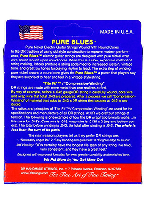 DR PHR-9 PURE BLUES Pure Nickel Round Core Light 디알 퓨어 블루스 퓨어 니켈 일렉기타줄 라이트 (009-042 국내정식수입품)