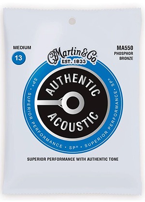 [일시품절] Martin MA550 Authentic Phosphor Bronze Acoustic Guitar Strings Medium 마틴 어센틱 파스퍼 브론즈 어쿠스틱 기타줄 미디엄 (013-056 국내정식수입품)