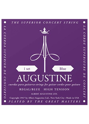 [일시품절] Augustine Regal Blue High Tension 어거스틴 리걸 블루 하이 텐션 클래식 기타줄 (국내정식수입품)