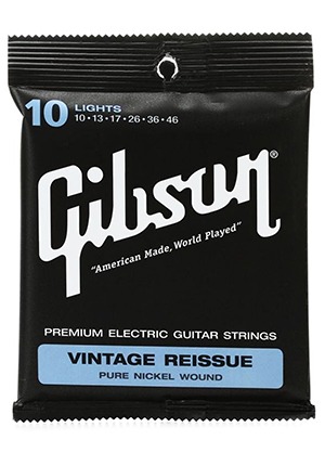 [일시품절] Gibson SEG-VR10 Vintage Reissue Pure Nickel Light 깁슨 빈티지 리이슈 퓨어 니켈 일렉기타줄 (010-046 국내정식수입품)