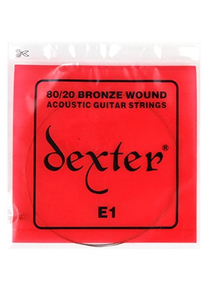 Dexter 80/20 Bronze Wound Acoustic Guitar Strings 덱스터 브론즈 어쿠스틱 기타줄 통기타 낱줄 (012-053 국내정품 당일발송)