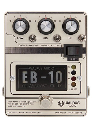 Walrus Audio EB-10 Preamp EQ Boost Cream 월러스오디오 이비텐 프리앰프 이퀄라이저 부스트 크림 (국내정식수입품)