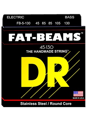 DR FB5-130 Fat-Beams Stainless Steel Bass 디알 팻빔 스테인리스 5현 베이스줄 미디엄 (045-130 국내정식수입품)