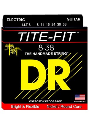 DR LLT-8 Tite-Fit Nickel Plated Round Core Lite-Lite 디알 타이트핏 니켈 일렉기타줄 (008-038 국내정식수입품)
