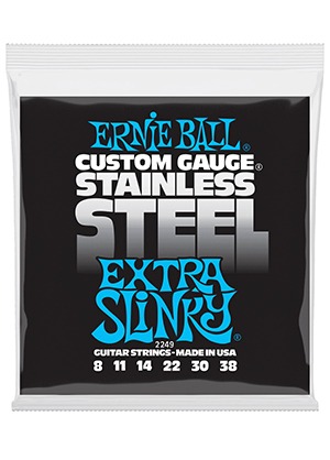 Ernie Ball 2249 Stainless Steel Extra Slinky 어니볼 스테인리스 일렉기타줄 엑스트라 슬링키 (008-038 국내정식수입품)