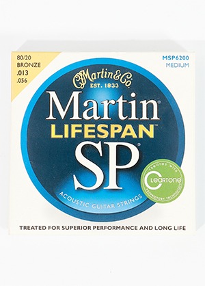 Martin MSP6200 80/20 Bronze SP Lifespan Acoustic Guitar Strings Medium 마틴 브론즈 라이프스판 어쿠스틱 기타줄 미디엄 (013-056 국내정식수입품)