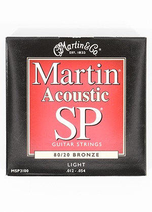 Martin MSP3100 80/20 Bronze SP Acoustic Guitar Strings Light 마틴 브론즈 어쿠스틱 기타줄 (012-054 국내정식수입품)