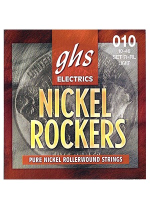 GHS R+RL Nickel Rockers Rollerwound Pure Nickel Light 지에이치에스 니켈 락커스 롤러와운드 퓨어 니켈 일렉기타줄 라이트 (010-046 국내정식수입품)