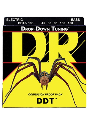 DR DDT5-130 Drop-Down Tuning 5-String Bass Medium 디알 드롭다운 튜닝 5현 베이스줄 미디엄 (045-130 국내정식수입품)