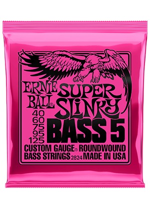 Ernie Ball 2824 Nickel Wound Electric Bass 5 Super Slinky 어니볼 니켈 와운드 5현 베이스줄 슈퍼 슬링키 (040-125 국내정식수입품)