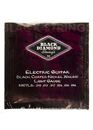 [일시품절] Black Diamond N477LB Black Coated Nickel Wound Light 블랙다이아몬드 블랙 코팅 니켈 일렉기타줄 라이트 (010-046 국내정식수입품)