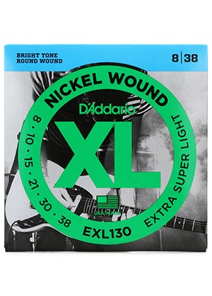 D&#039;Addario EXL130 XL Nickel Round Wound Extra Super Light 다다리오 니켈 일렉기타줄 엑스트라 슈퍼 라이트 (008-038 국내정식수입품)
