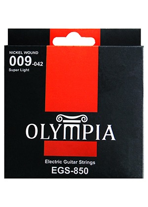 Olympia EGS-850 Nickel Wound Super Light 올림피아 니켈 와운드 일렉기타줄 슈퍼 라이트 (009-042 국내정품)
