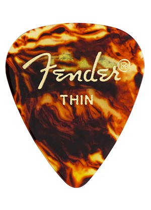Fender 351 Classic Celluloid Tortoise Thin 펜더 클래식 셀룰로이드 기타피크 톨토이즈 씬 (국내정식수입품 당일발송)