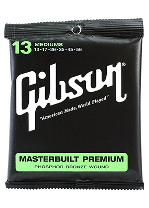 [일시품절] Gibson SAG-MB13 Masterbuilt Premium Phosphor Bronze Wound Medium 깁슨 마스터빌트 프리미엄 파스퍼 브론즈 어쿠스틱 기타줄 (013-056 국내정식수입품)